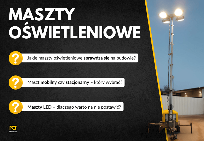 Maszty oświetleniowe – Niezawodne źródło światła na budowie i w terenie! Maszty oświetleniowe – Niezawodne źródło światła na budowie i w terenie!